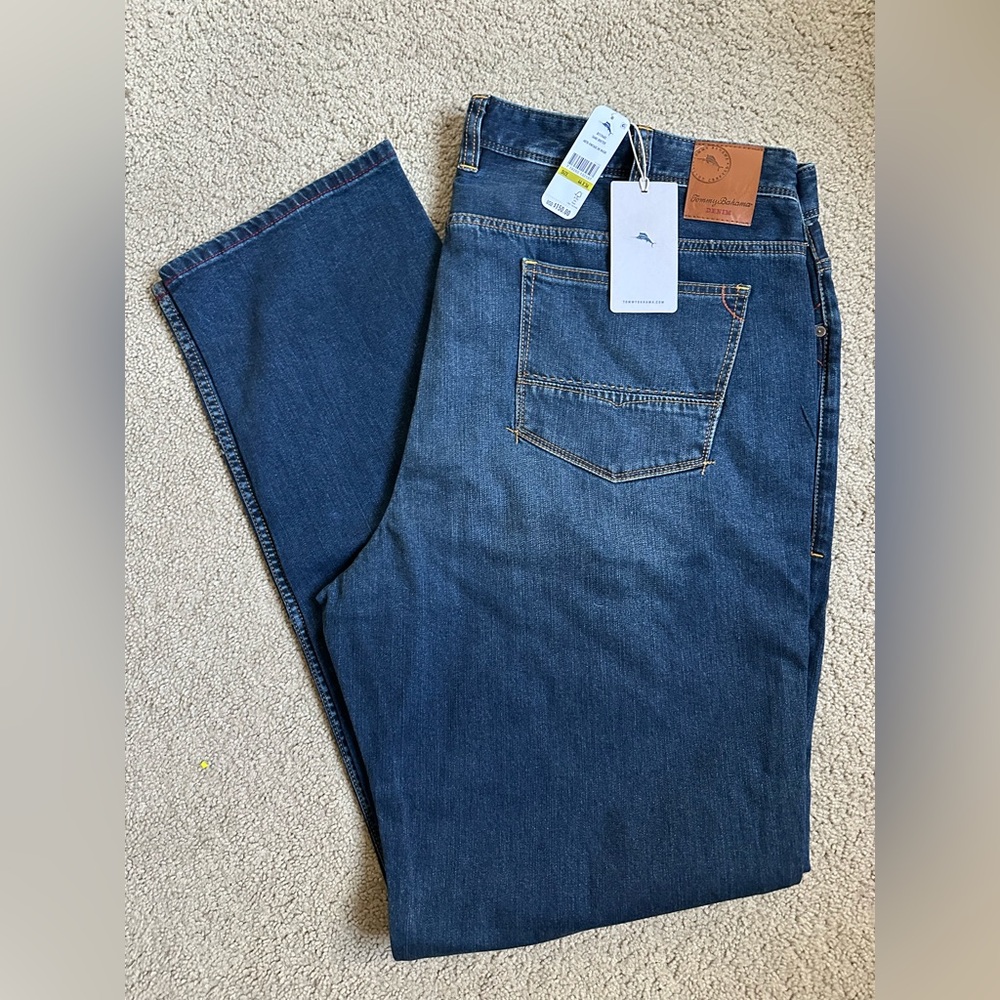 Tommy Bahama Sand Drifter Jeans 44x36 Big & Tall Dark Wash NWT Men’s